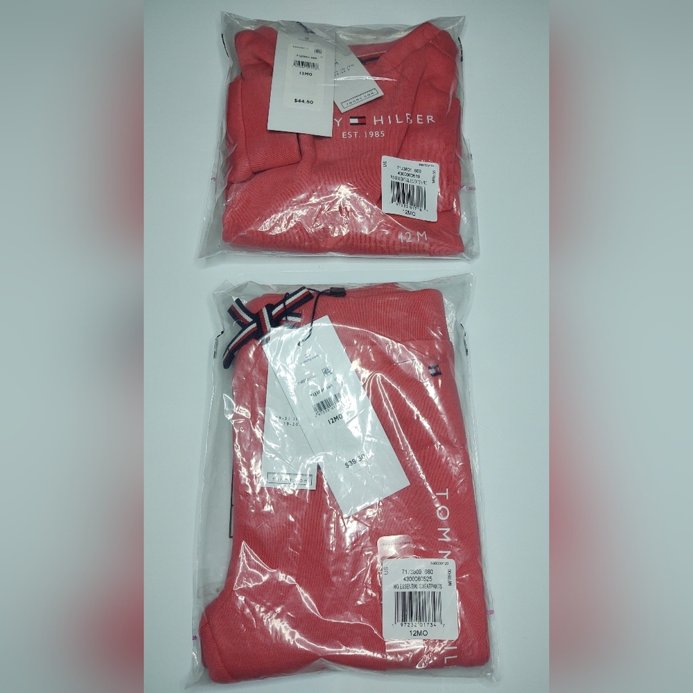 Babies’ Tommy Logo Sweatshirt and Sweatpant